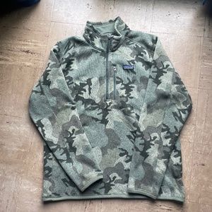 Patagonia Better Sweater 1/4 Zip Fleece Camouflage